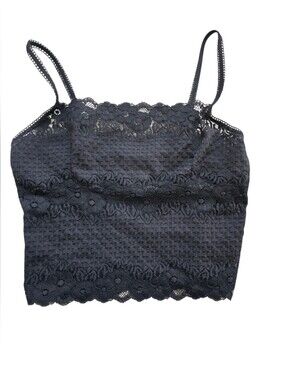 Y2K Cruz Women's Black Lace Camisole Size Medium
